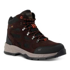 Buty trekkingowe męskie Vendeavour Suede. Brązowe buty trekkingowe Regatta, bez wzorów, bez zapięcia. Za 299.04 zł.
