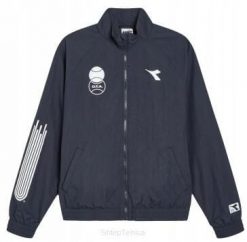 Kurtka tenisowa Diadora Track Jacket Sports. Niebieskie kurtki Diadora, s, bez wzorów, z dresówki, bez kaptura. Za 265.30 zł.