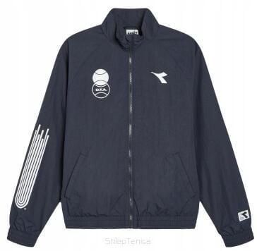 Kurtka tenisowa Diadora Track Jacket Sports. Niebieskie kurtki Diadora, s, bez wzorów, z dresówki, bez kaptura. Za 265.30 zł.