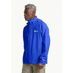 JACK WOLFSKIN Kurtka męska Trailtime 2L Jkt M vibrant blue-S. Niebieskie kurtki przeciwdeszczowe Jack Wolfskin, l, bez wzorów, bez kaptura. Za 379.99 zł.