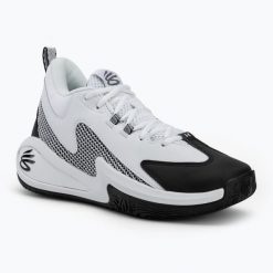 Buty do koszykówki Under Armour Curry 3Z white/black/black. Białe buty do koszykówki Under Armour, bez zapięcia, do koszykówki. Za 419.99 zł.
