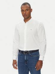 Tommy Hilfiger Koszula MW0MW39966 Biały Regular Fit. Białe koszule Tommy Hilfiger, m, bez wzorów, z bawełny, bez kołnierzyka, bez ramiączek. Za 279.99 zł.