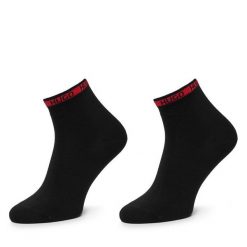 Skarpety krótkie HUGO. Czarne skarpety Hugo, bez wzorów. Za 59.99 zł.