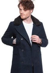 MĘSKI PŁASZCZ LEE PEACOAT SKY CAPTAIN L86RLBHY 112122770. Płaszcze Lee, l, bez wzorów, bez kaptura. Za 329.99 zł.