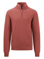 FYNCH-HATTON Sweter w kolorze czerwonobrązowym rozmiar: L. Czerwone swetry nierozpinane Fynch-Hatton, l, bez wzorów, z bawełny, bez kołnierzyka, bez ramiączek. Za 130.99 zł.