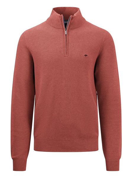 FYNCH-HATTON Sweter w kolorze czerwonobrązowym rozmiar: L. Czerwone swetry nierozpinane Fynch-Hatton, l, bez wzorów, z bawełny, bez kołnierzyka, bez ramiączek. Za 130.99 zł.