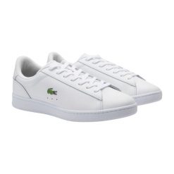 Sneakersy męskie Carnaby Set buty sportowe tenisówki trampki białe. Białe trampki LACOSTE, m, bez wzorów, bez zapięcia. Za 419.00 zł.
