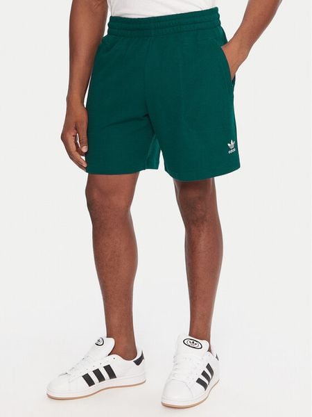 Adidas Szorty sportowe Essentials Trefoil JW1040 Zielony Regular Fit. Zielone krótkie spodenki sportowe Adidas, l, bez wzorów, z syntetyku. Za 186.99 zł.