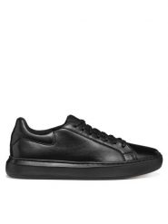 Geox Sneakersy U Deiven U455WD 00043 C9999 Czarny. Czarne buty sportowe casual Geox, bez wzorów, ze skóry, bez zapięcia. Za 489.99 zł.