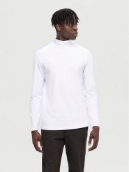 Selected Homme Golf 16081962 Biały Regular Fit. Białe golfy Selected Homme, m, bez wzorów, z bawełny, bez kołnierzyka, bez ramiączek. Za 89.99 zł.