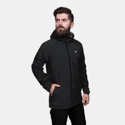 Kurtka męska 2,5-warstwowa Alpinus Girdiman 20 000 mm H2O. Czarne kurtki Alpinus, m, bez wzorów, bez kaptura. Za 389.99 zł.