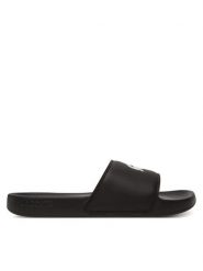 Lacoste Klapki Serve Sliders 7-49CMA0041 Czarny. Czarne klapki LACOSTE, ze skóry. Za 139.99 zł.