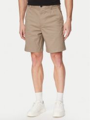 HUGO Szorty materiałowe Genar261S 50567293 Brązowy jasny Slim Fit. Brązowe szorty Hugo, m, bez wzorów, z bawełny. Za 399.99 zł.