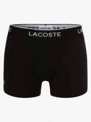 Lacoste Obcisłe bokserki pakowane po 3 szt. Mężczyźni Bawełna czarny, L. Czarne bokserki LACOSTE, l, bez wzorów, z bawełny. Za 209.95 zł.