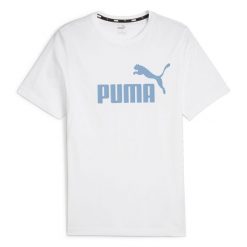 Koszulka sportowa męska Puma 58666735. Białe t-shirty sportowe Puma, bez wzorów, bez ramiączek, na jogę i pilates. Za 138.00 zł.