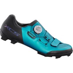 MTB - Buty rowerowe SH-XC502, Woman Sea Green. Niebieskie buty turystyczne Shimano, bez wzorów, bez zapięcia, rowerowe. Za 674.50 zł.