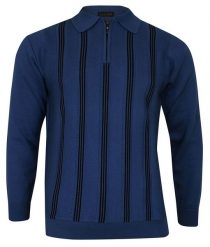 Sweter Chabrowy, z Kołnierzykiem, Góra Zapinana na Zamek, w Paski, Męski. Niebieskie swetry rozpinane Elkjaer, l, bez wzorów, z wełny, bez kołnierzyka, bez ramiączek. Za 187.00 zł.