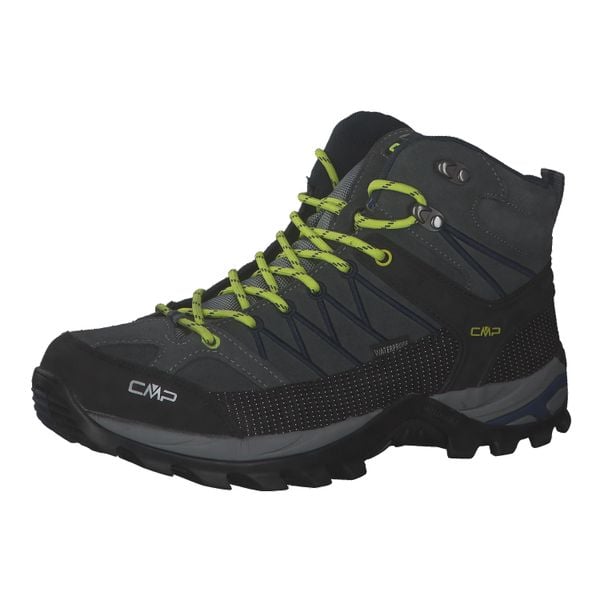 Rigel Mid Trekking Shoe Wp Rigel Mid Trekking Shoes Wp. Niebieskie buty trekkingowe CMP, bez wzorów, bez zapięcia. W wyprzedaży za 399.99 zł.