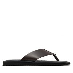 Japonki Geox. Brązowe japonki Geox, bez wzorów. Za 219.99 zł.