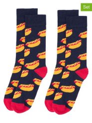 Happy Socks Skarpety (2 pary) ze wzorem rozmiar: 36-40. Skarpety Happy Socks, bez wzorów, z bawełny. Za 52.99 zł.