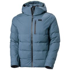 Kurtka puchowa Helly Hansen Kvitfjell. Niebieskie kurtki narciarskie i snowboardowe Helly Hansen, m, bez wzorów, z puchu, narciarskie. W wyprzedaży za 1,411.90 zł.