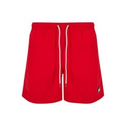 Męskie Szorty Kąpielowe Block. Czerwone szorty Urban Classics, m, bez wzorów, sportowe. Za 84.99 zł.