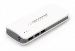 PowerBank Esperanza Radium EMP106WE (8000mAh; microUSB, USB 2.0; kolor biały). Białe powerbanki Esperanza. Za 40.99 zł.