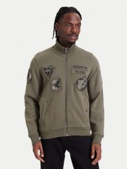 Aeronautica Militare Bluza 262FE2143UF00686 Khaki Regular Fit. Brązowe bluzy Aeronautica Militare, l, bez wzorów, z bawełny, bez kaptura. Za 1,069.00 zł.