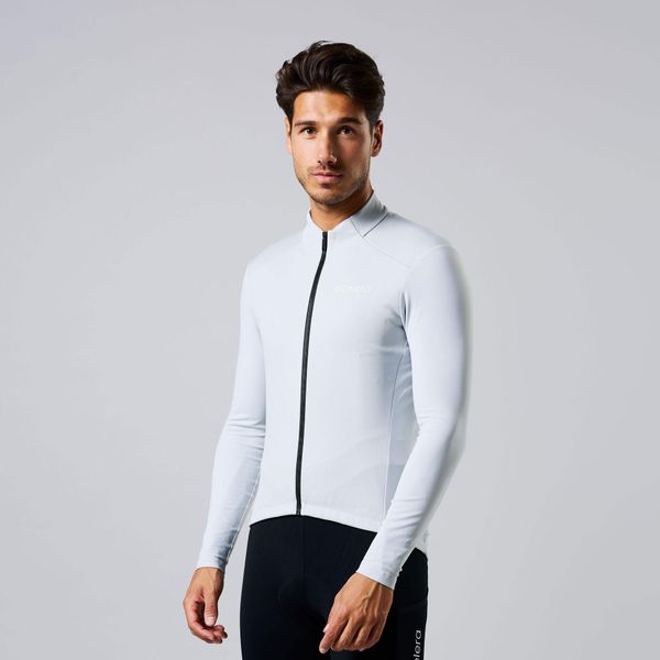 Deep Winter wodoodporna i wiatroszczelna kurtka kolarska. Szare kurtki ACELERA, bez wzorów, bez kaptura. W wyprzedaży za 211.46 zł.