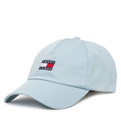 Czapka z daszkiem Tommy Jeans. Czapki z daszkiem Tommy Jeans, bez wzorów, z jeansu. Za 149.99 zł.