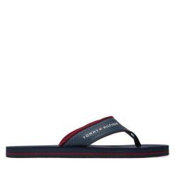 Japonki Tommy Hilfiger. Niebieskie japonki Tommy Hilfiger, bez wzorów. Za 109.99 zł.