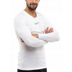 Koszulka Termoaktywna Mężczyzna Nike Długi Rękaw Longsleeve Dry Park roz. XXL. Czerwone bielizna termoaktywna Nike, m, bez wzorów, z materiału, bez ramiączek, na fitness i siłownię. Za 85.00 zł.