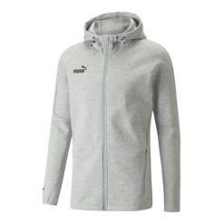 Męska Bluza Z Kapturem TeamFINAL Full Zip. Czarne bluzy Puma, m, bez wzorów, z kapturem. Za 413.99 zł.
