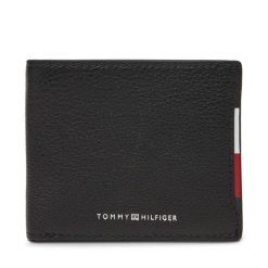 Portfel męski Tommy Hilfiger. Czarne portfele Tommy Hilfiger, bez wzorów. Za 279.99 zł.