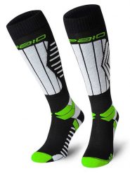 Spaio Podkolanówki narciarskie "Play" w kolorze czarno-zielono-białym rozmiar: 41-43. Białe skarpety Spaio, bez wzorów. Za 78.99 zł.