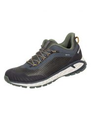 Buty trekkingowe męskie MEINDL Power Walker 4.2 z membraną Gore-tex. Zielone buty turystyczne MEINDL, bez wzorów, z gore-texu, bez zapięcia, trekkingowe, gore-tex. Za 827.00 zł.