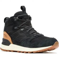Buty do chodzenia męskie Merrell Alpine 83. Czarne buty sportowe casual Merrell, bez wzorów, z gumy, bez zapięcia. Za 507.00 zł.
