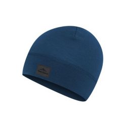 Czapka Beanie z wełny merynosa Unisex Fjord Nansen Light Merinoull. Niebieskie czapki zimowe Fjord Nansen, bez wzorów, z wełny. Za 99.90 zł.