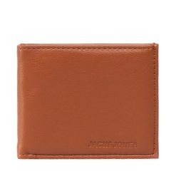 Mały Portfel Męski Jack&Jones. Brązowe portfele Jack&Jones, bez wzorów. Za 59.99 zł.