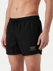 EA7 Emporio Armani Szorty kąpielowe 7M001713 AF21248 UC001 Czarny Regular Fit. Czarne kąpielówki EA7 Emporio Armani, m, bez wzorów, z syntetyku. Za 429.99 zł.