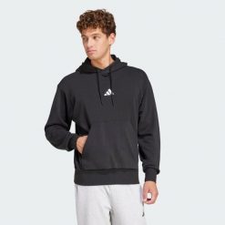 Bluza z kapturem Essentials Feelcozy French Terry. Białe bluzy Adidas, m, bez wzorów, z materiału, z kapturem. W wyprzedaży za 164.25 zł.