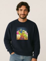 WOOOP Bluza "Reptilian Warrior" w kolorze granatowym rozmiar: XXL. Niebieskie bluzy Wooop, xxl, bez wzorów, z bawełny, bez kaptura. Za 100.99 zł.