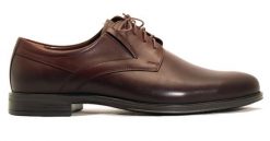 Wygodne brązowe półbuty męskie na szeroką stopę T222. Brązowe eleganckie półbuty Modini Moda Męska, bez wzorów, ze skóry, bez obcasa, bez zapięcia. W wyprzedaży za 332.10 zł.