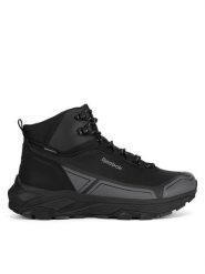 Reebok Trzewiki S24W131A-9 Czarny. Czarne botki sznurowane Reebok, bez wzorów, z materiału, bez obcasa, bez zapięcia. Za 399.99 zł.