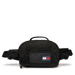 Saszetka nerka Tommy Jeans. Czarne saszetki i nerki Tommy Jeans, bez wzorów, z jeansu. Za 269.99 zł.