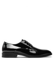 Boss Półbuty Derrek 50529204 Czarny. Czarne eleganckie półbuty Boss, bez wzorów, ze skóry, bez obcasa, bez zapięcia. Za 1,159.00 zł.