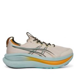 Buty do biegania Asics. Brązowe buty do biegania ASICS, bez wzorów, bez zapięcia, do biegania. Za 889.99 zł.