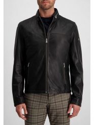 Milestone Skórzana kurtka "Bermuda" w kolorze czarnym rozmiar: 56. Czarne kurtki Milestone, bez wzorów, ze skóry, bez kaptura. Za 448.99 zł.