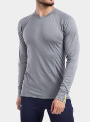 Bluza techniczna Sensor Merino Active Tee L/S. Szare bielizna termoaktywna Sensor, na lato, l, bez wzorów, z materiału, bez ramiączek, narciarskie. Za 340.99 zł.