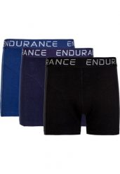 Bokserki Endurance Burke (x3). Niebieskie bokserki Endurance, m, bez wzorów, z bawełny. Za 59.99 zł.